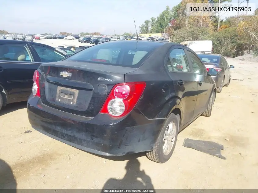 1G1JA5SHXC4195905 2012 Chevrolet Sonic 2Ls