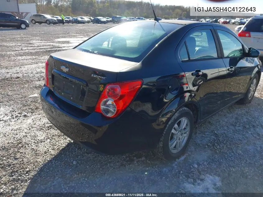 1G1JA5SH4C4122643 2012 Chevrolet Sonic 2Ls