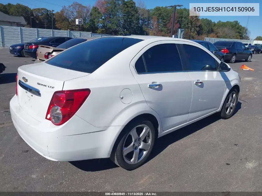 1G1JE5SH1C4150906 2012 Chevrolet Sonic 2Lz