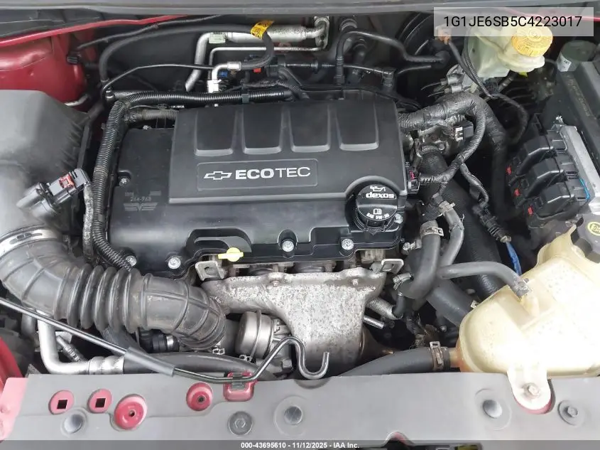 1G1JE6SB5C4223017 2012 Chevrolet Sonic 2Lz