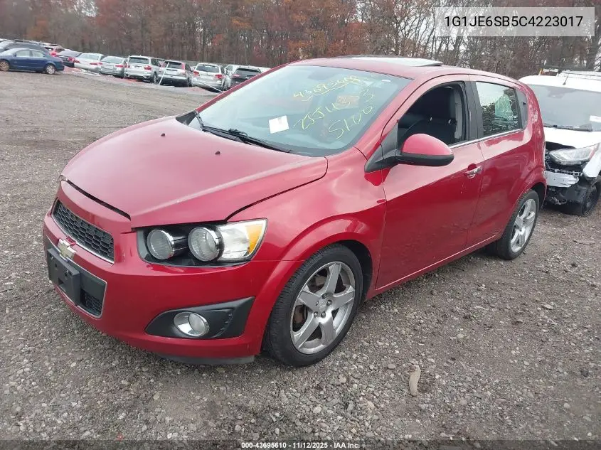 1G1JE6SB5C4223017 2012 Chevrolet Sonic 2Lz