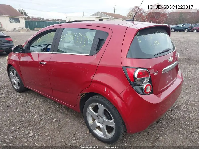 1G1JE6SB5C4223017 2012 Chevrolet Sonic 2Lz