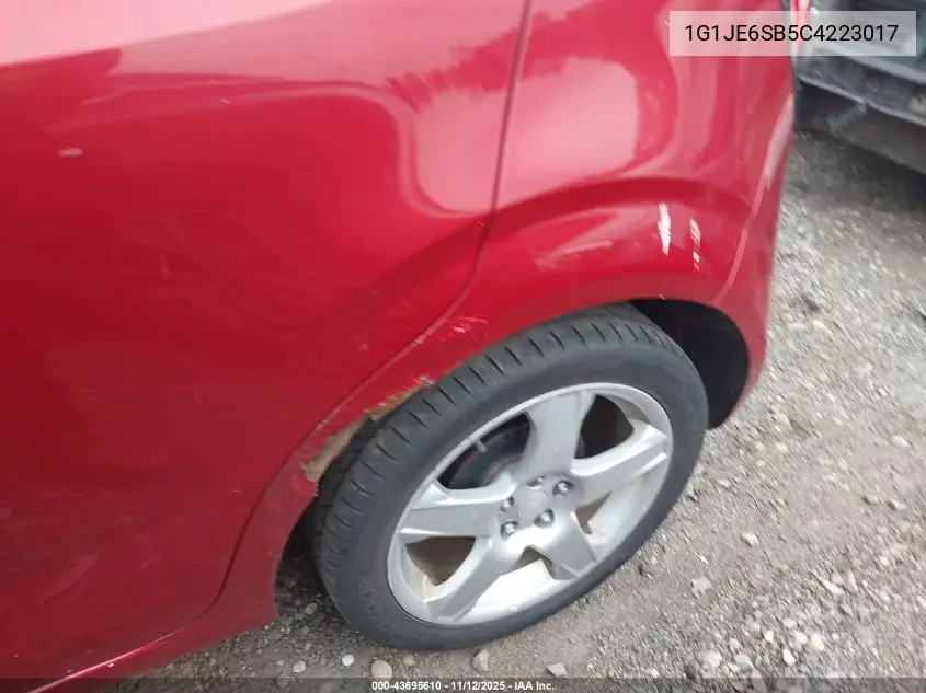 1G1JE6SB5C4223017 2012 Chevrolet Sonic 2Lz