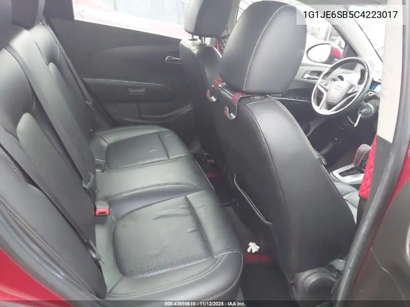 1G1JE6SB5C4223017 2012 Chevrolet Sonic 2Lz