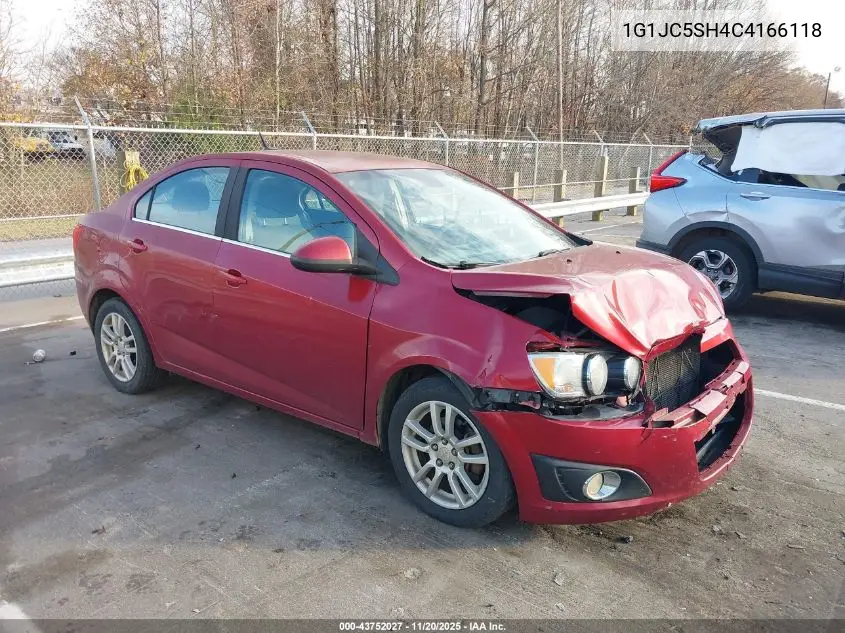 1G1JC5SH4C4166118 2012 Chevrolet Sonic 2Lt