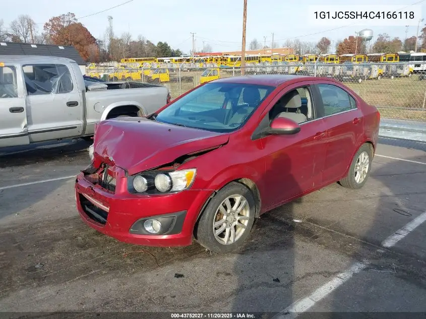 1G1JC5SH4C4166118 2012 Chevrolet Sonic 2Lt