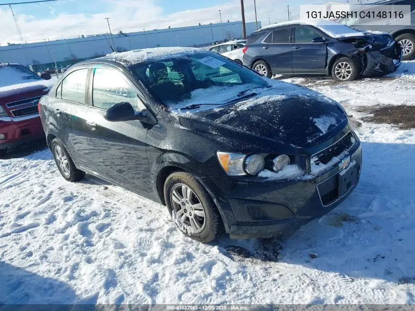 1G1JA5SH1C4148116 2012 Chevrolet Sonic 2Ls