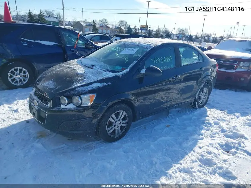 1G1JA5SH1C4148116 2012 Chevrolet Sonic 2Ls