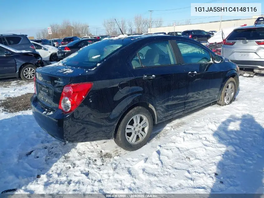 1G1JA5SH1C4148116 2012 Chevrolet Sonic 2Ls