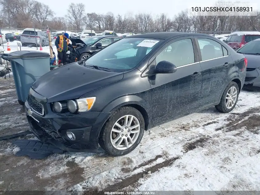 1G1JC5SHXC4158931 2012 Chevrolet Sonic 2Lt