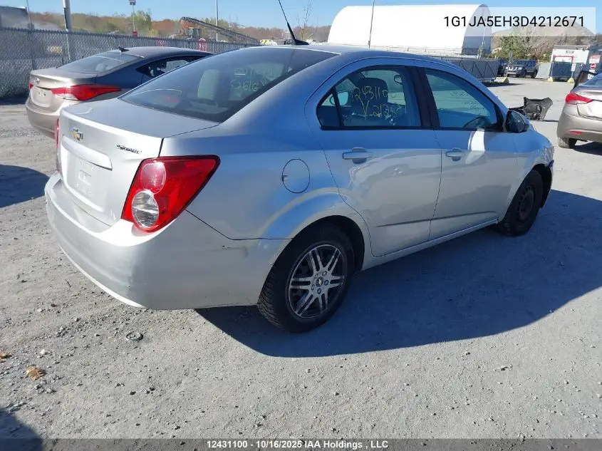 1G1JA5EH3D4212671 2013 Chevrolet Sonic