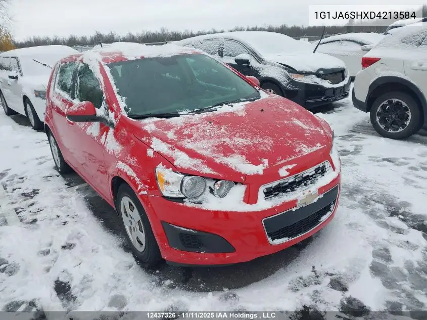 1G1JA6SHXD4213584 2013 Chevrolet Sonic Ls Auto