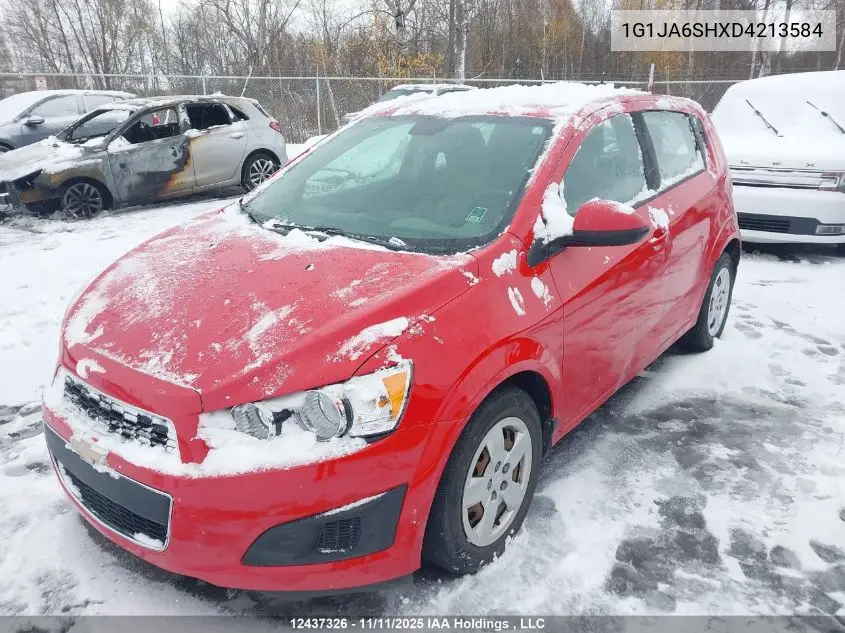 1G1JA6SHXD4213584 2013 Chevrolet Sonic Ls Auto