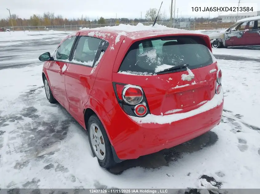 1G1JA6SHXD4213584 2013 Chevrolet Sonic Ls Auto