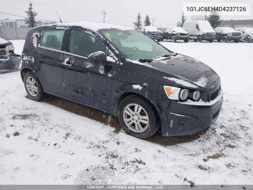 1G1JC6EH4D4237126 2013 Chevrolet Sonic Lt
