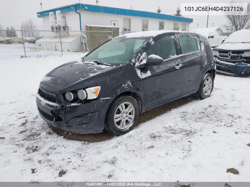 1G1JC6EH4D4237126 2013 Chevrolet Sonic Lt
