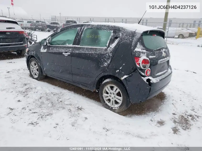 1G1JC6EH4D4237126 2013 Chevrolet Sonic Lt