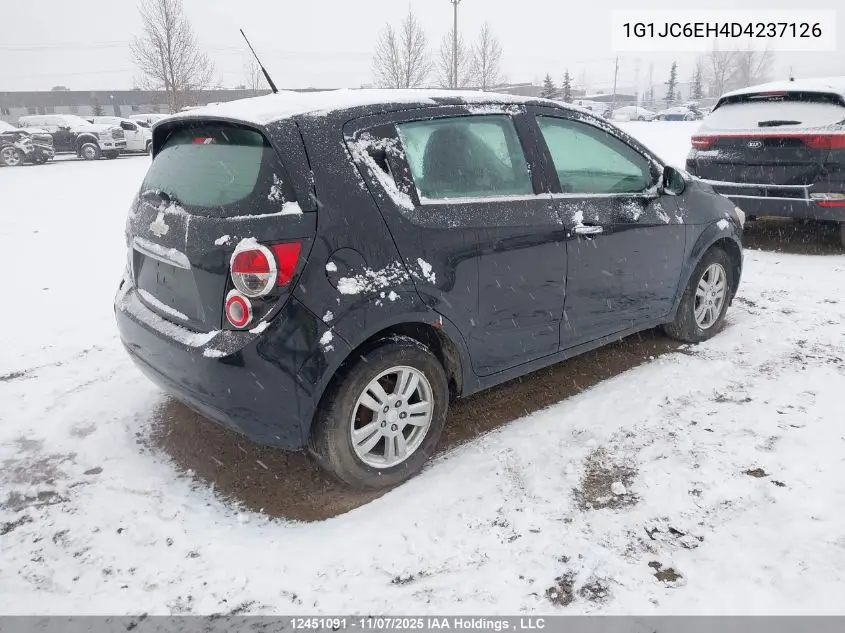 1G1JC6EH4D4237126 2013 Chevrolet Sonic Lt