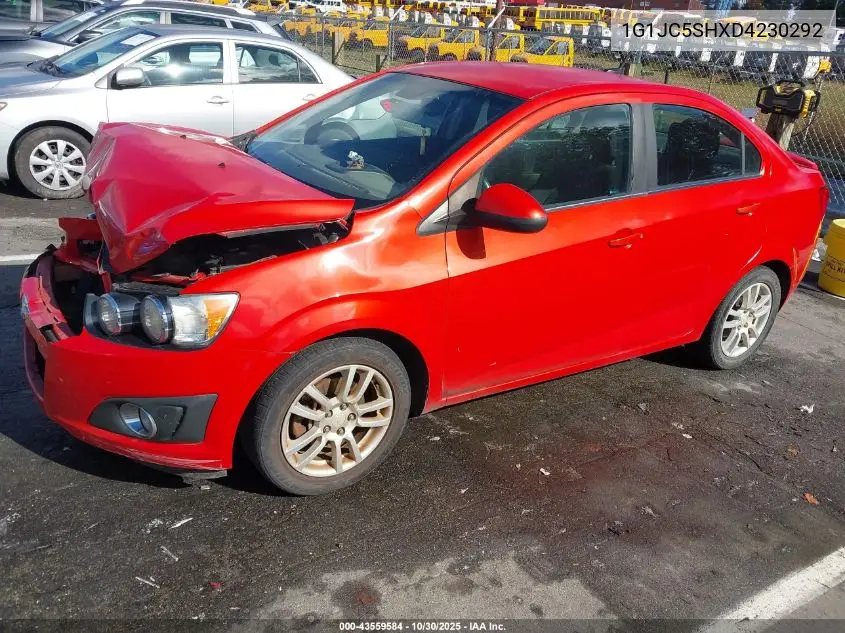 1G1JC5SHXD4230292 2013 Chevrolet Sonic Lt Auto