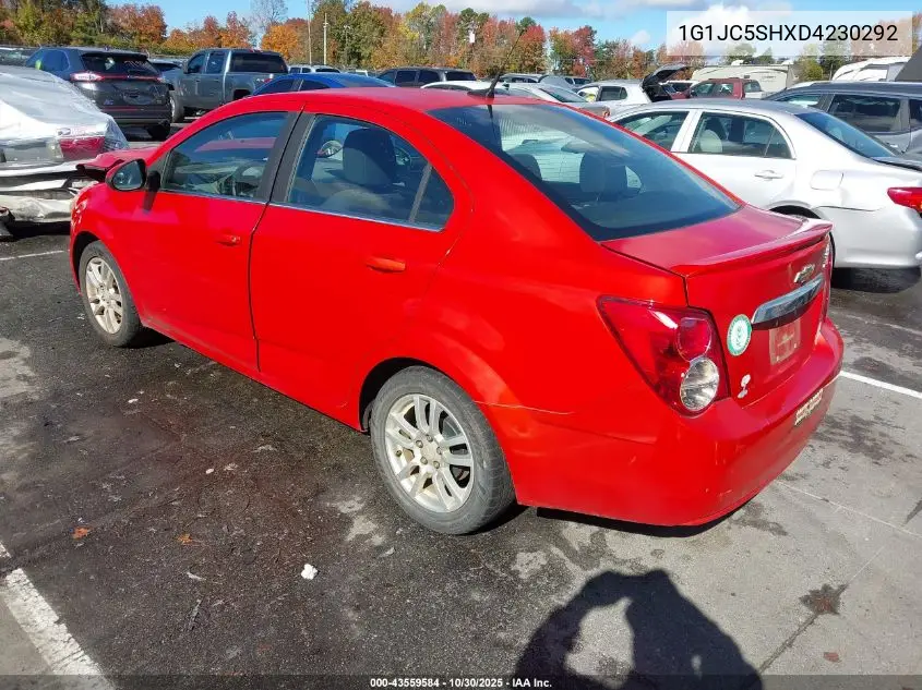 1G1JC5SHXD4230292 2013 Chevrolet Sonic Lt Auto
