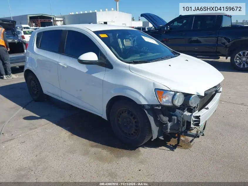 1G1JA6SHXD4159672 2013 Chevrolet Sonic Ls Auto