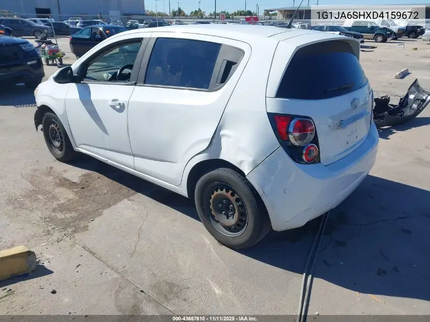 1G1JA6SHXD4159672 2013 Chevrolet Sonic Ls Auto