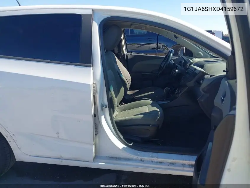 1G1JA6SHXD4159672 2013 Chevrolet Sonic Ls Auto