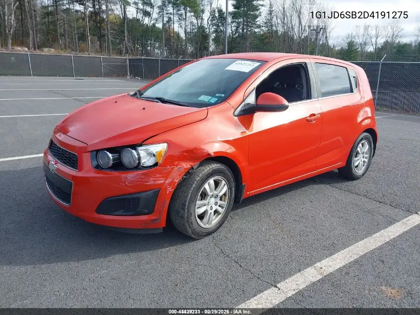 1G1JD6SB2D4191275 2013 Chevrolet Sonic Lt Manual