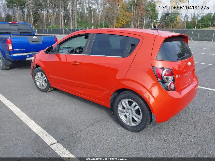 1G1JD6SB2D4191275 2013 Chevrolet Sonic Lt Manual