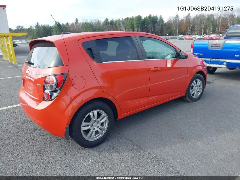 1G1JD6SB2D4191275 2013 Chevrolet Sonic Lt Manual