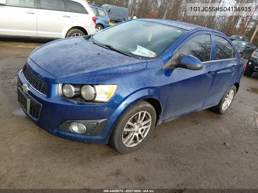 1G1JC5SH5D4136935 2013 Chevrolet Sonic Lt Auto
