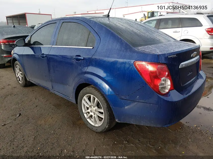 1G1JC5SH5D4136935 2013 Chevrolet Sonic Lt Auto