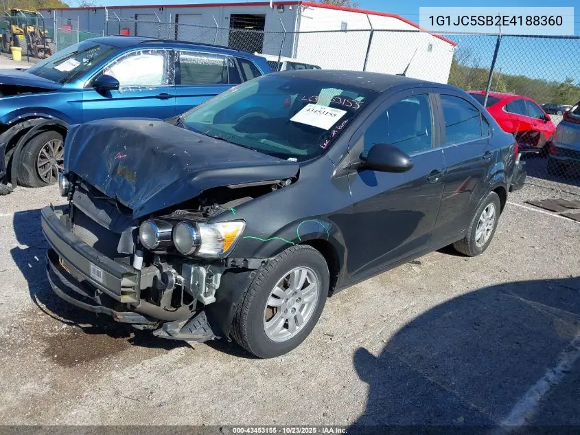 1G1JC5SB2E4188360 2014 Chevrolet Sonic Lt Auto