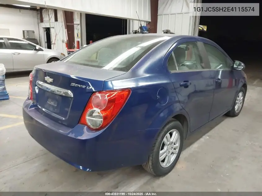 1G1JC5SH2E4115574 2014 Chevrolet Sonic Lt Auto