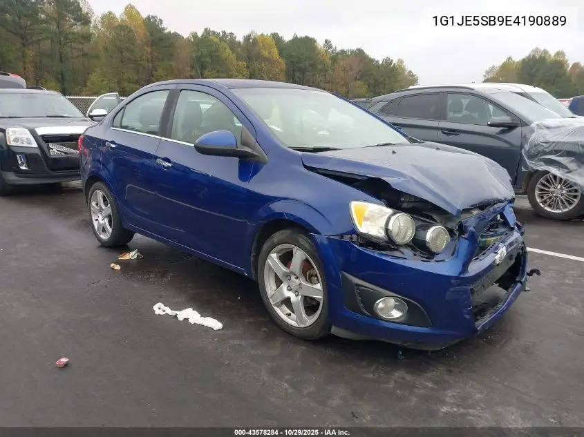 1G1JE5SB9E4190889 2014 Chevrolet Sonic Ltz Auto