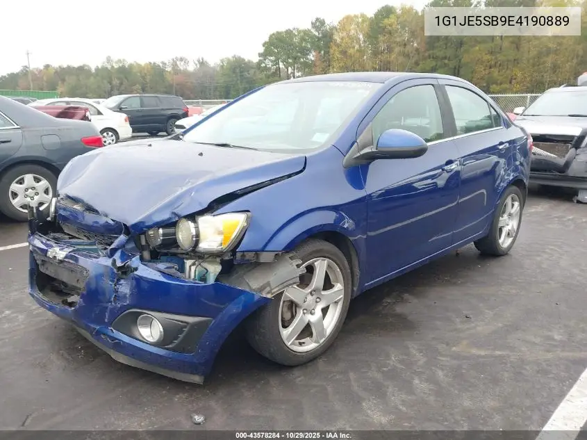 1G1JE5SB9E4190889 2014 Chevrolet Sonic Ltz Auto