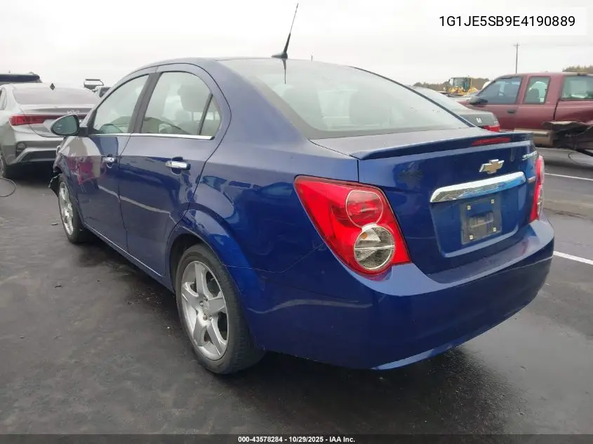 1G1JE5SB9E4190889 2014 Chevrolet Sonic Ltz Auto