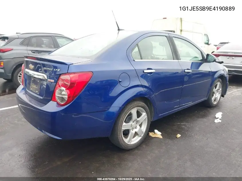 1G1JE5SB9E4190889 2014 Chevrolet Sonic Ltz Auto