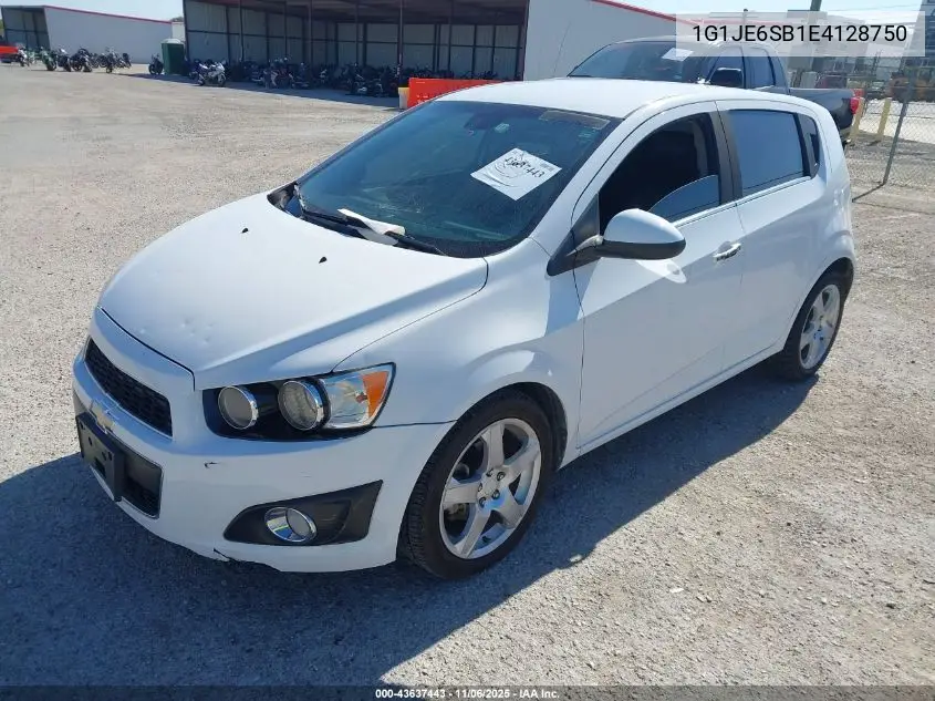 1G1JE6SB1E4128750 2014 Chevrolet Sonic Ltz Auto