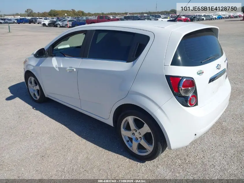 1G1JE6SB1E4128750 2014 Chevrolet Sonic Ltz Auto