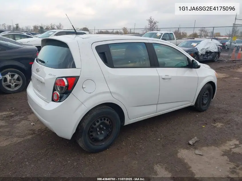 1G1JA6SG2E4175096 2014 Chevrolet Sonic Ls Auto