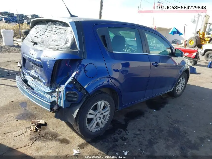 1G1JC6SH5E4229848 2014 Chevrolet Sonic Lt Auto