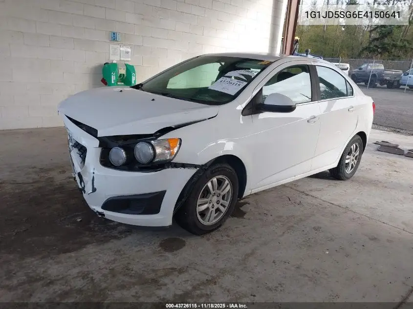 1G1JD5SG6E4150641 2014 Chevrolet Sonic Lt Manual