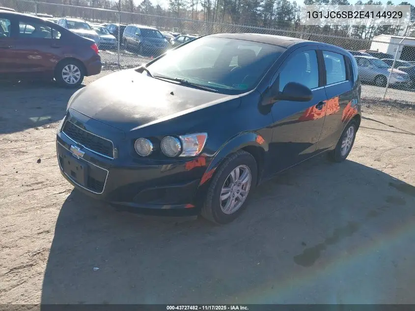 1G1JC6SB2E4144929 2014 Chevrolet Sonic Lt Auto