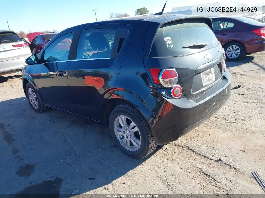 1G1JC6SB2E4144929 2014 Chevrolet Sonic Lt Auto