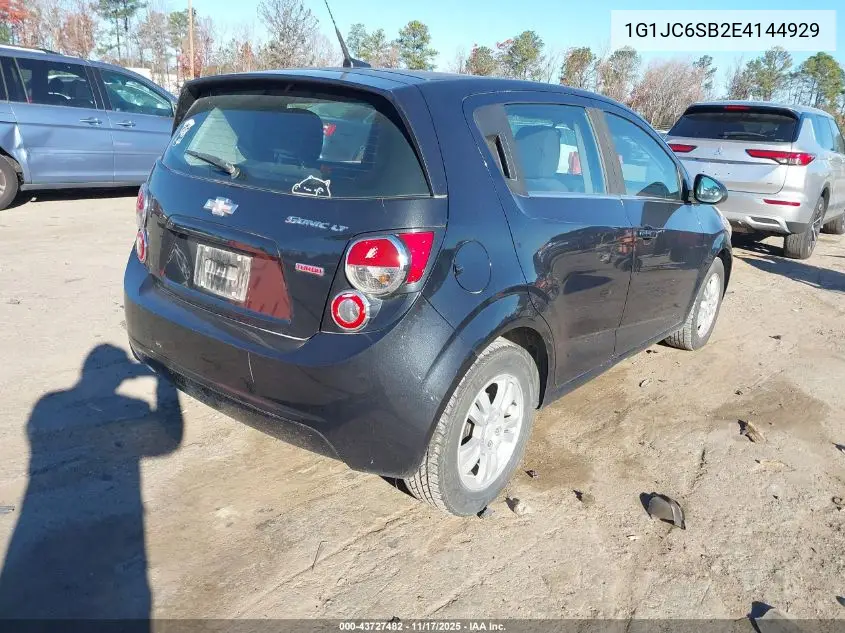 1G1JC6SB2E4144929 2014 Chevrolet Sonic Lt Auto