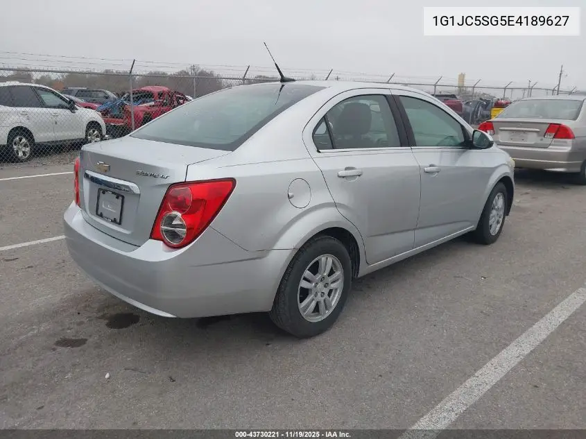 1G1JC5SG5E4189627 2014 Chevrolet Sonic Lt Auto