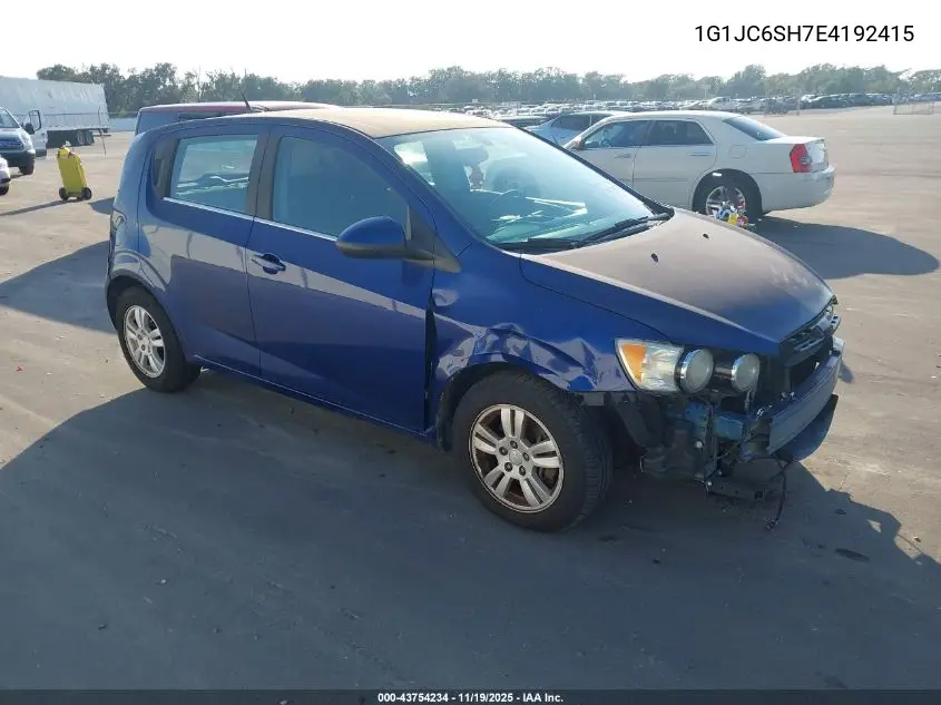 1G1JC6SH7E4192415 2014 Chevrolet Sonic Lt Auto