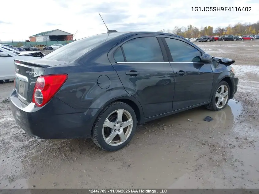 1G1JC5SH9F4116402 2015 Chevrolet Sonic Lt