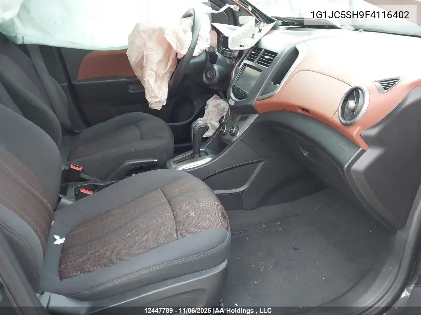 1G1JC5SH9F4116402 2015 Chevrolet Sonic Lt
